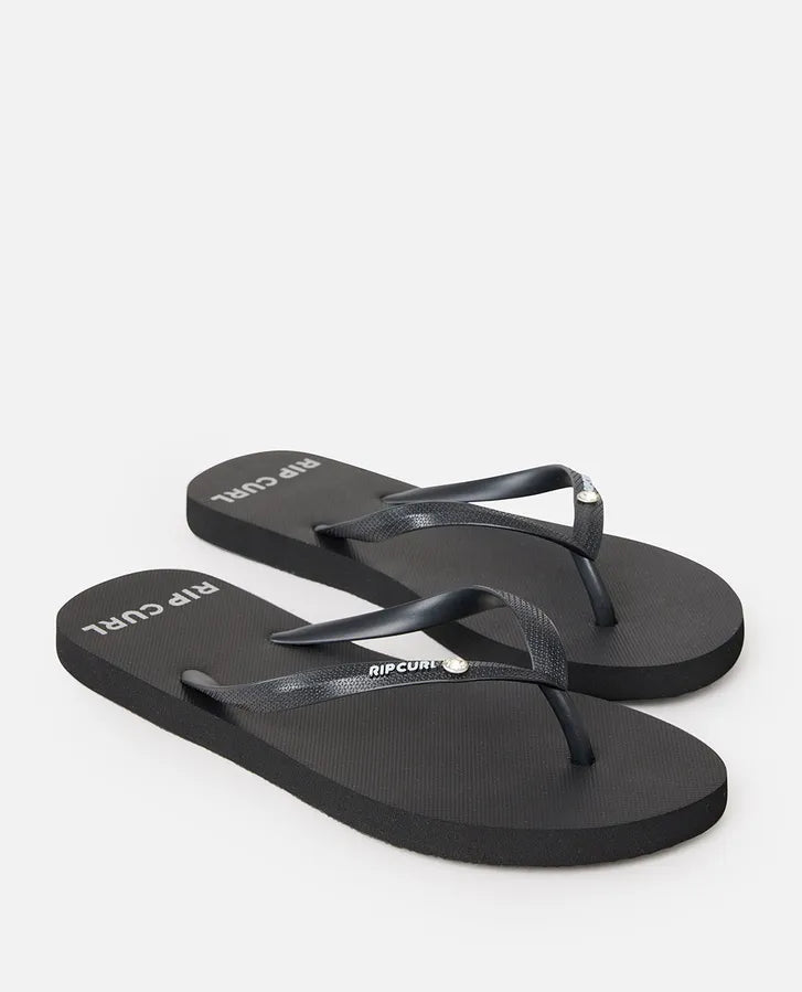 PREMIUM SURF BLOOM OPEN TOE - BLACK