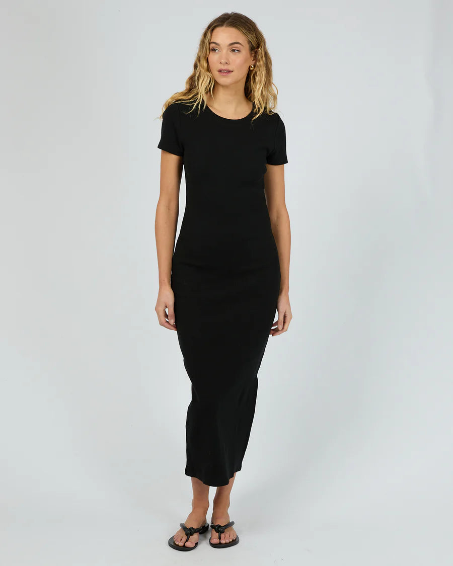 MIKA MIDI DRESS - BLACK