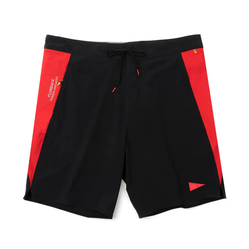 F1 BURGEE CORDORA BOARDSHORT BLACK RACING RED