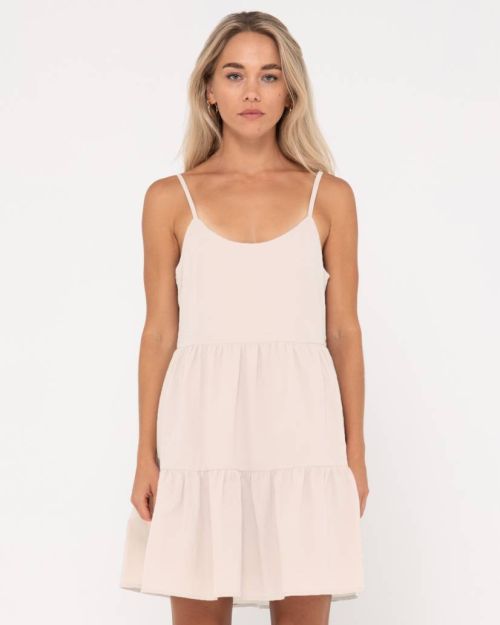 HEATHER SLIP DRESS OATMEAL