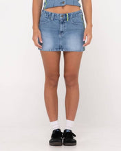 Load image into Gallery viewer, FLIP MOMMY LOW RISE MINI DENIM SKIRT
