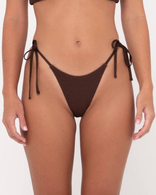 SANDALWOOD MIDI SIDE TIES BIKINI PANT - JAVA