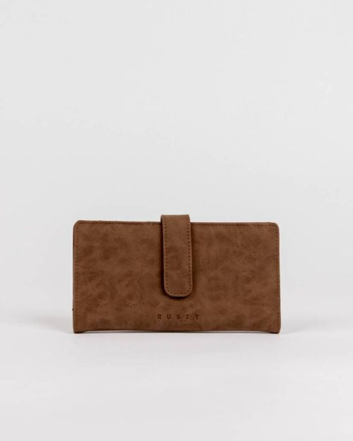 BOBBI SUEDE FLAP WALLET