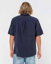 Load image into Gallery viewer, OVERTONE SHORT SLEEVE LINEN SHIRT - NAVY BLUE
