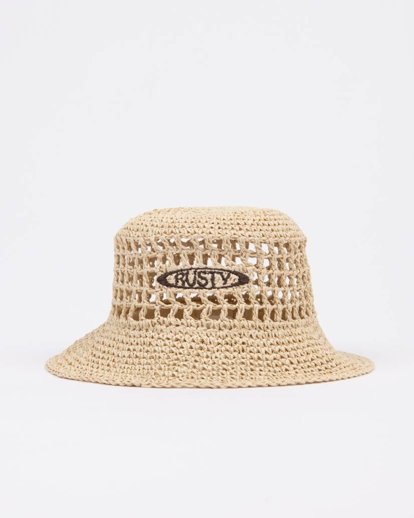 SPLENDOUR STRAW BUCKET HAT