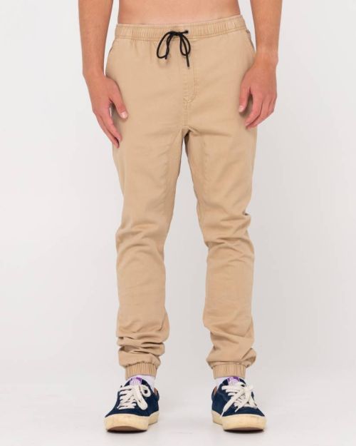 HOOK OUT ELASTIC PANT - KHAKI