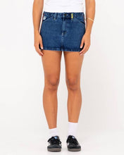 Load image into Gallery viewer, FLIP MOMMY LOW RISE MINI DENIM SKIRT
