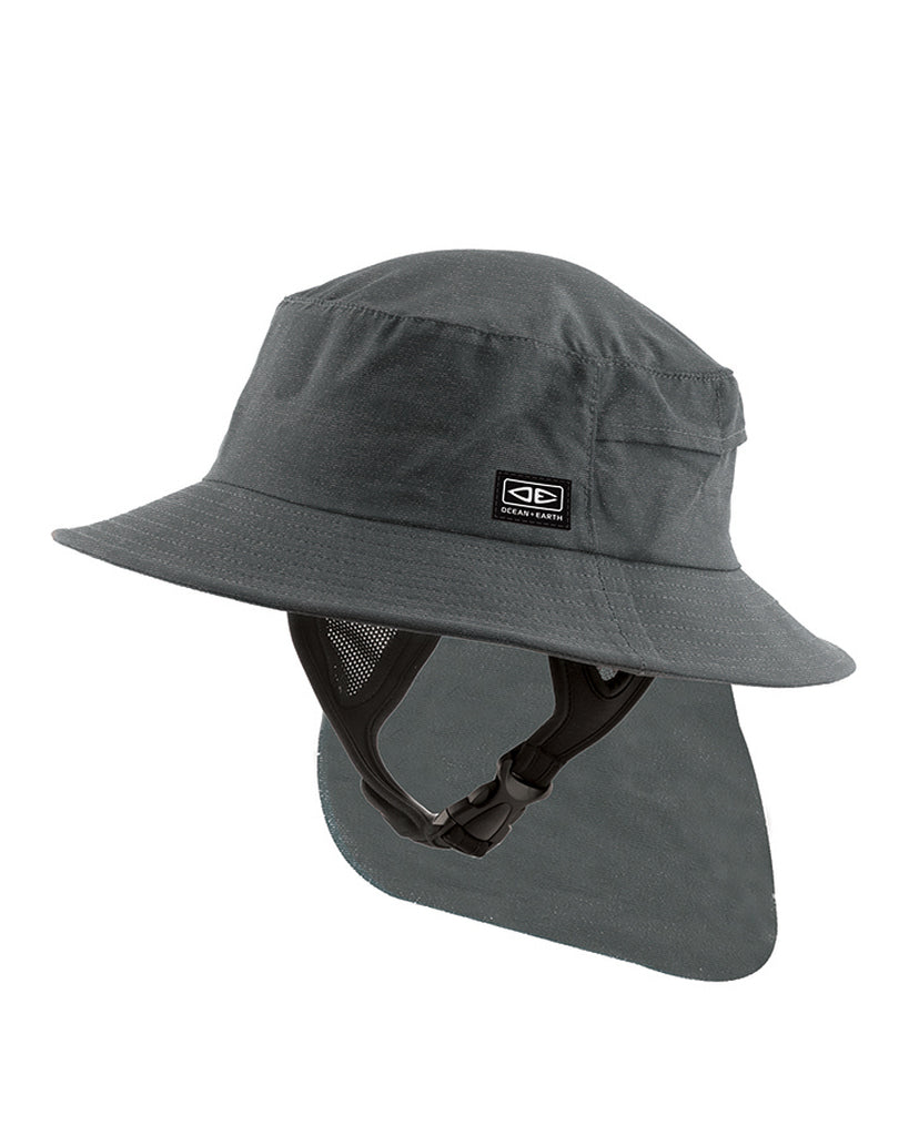 INDO STIFF PEAK SURF HAT - CHARCOAL