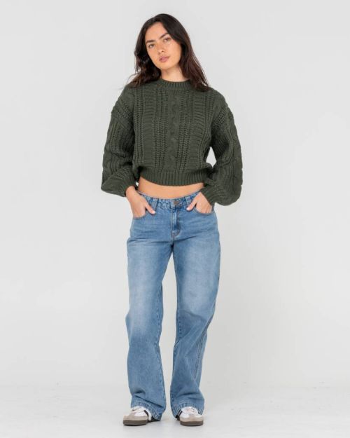 FOLKTALE CROP CHUNKY KNIT