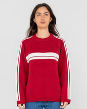 Load image into Gallery viewer, WHITE LINES LONG SLEEVE CREW NECK KNIT
