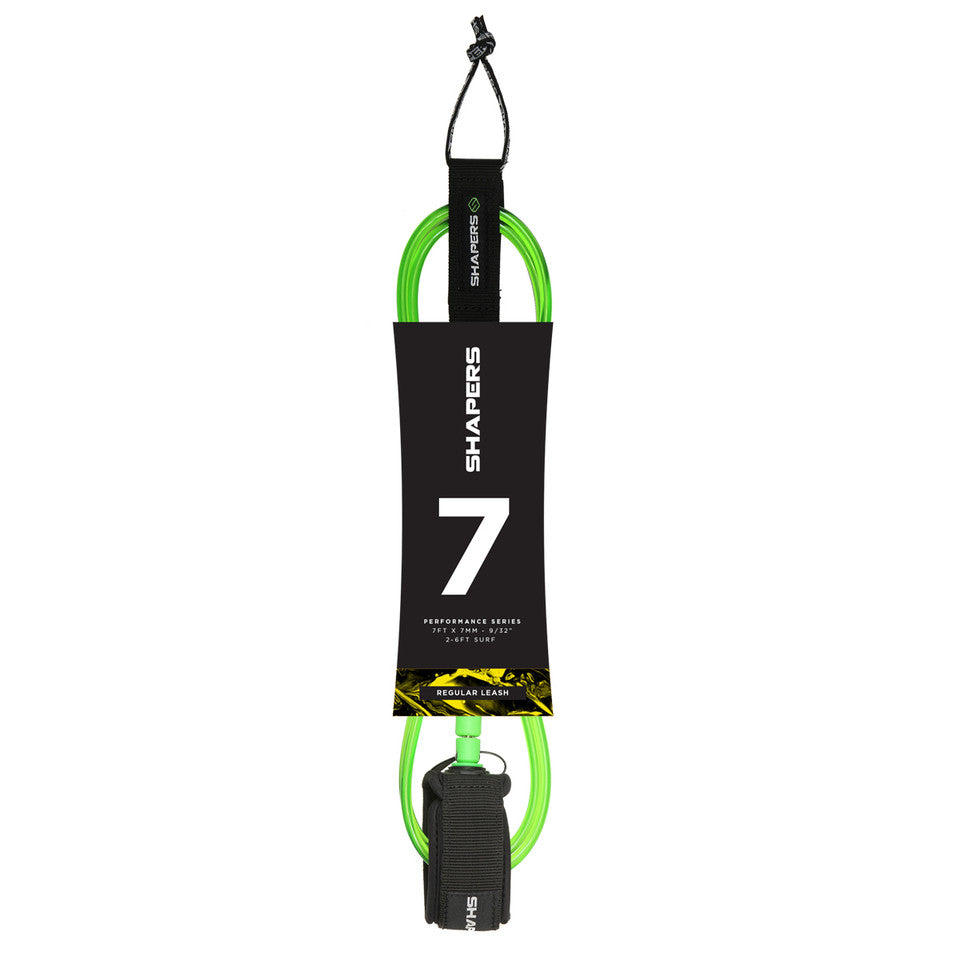 7FT SHAPERS REGULAR LEASH - GREEN