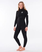 Load image into Gallery viewer, RIP CURL WOMENS E-BOMB 3-2 ZIP FREE STEAMER - Black
